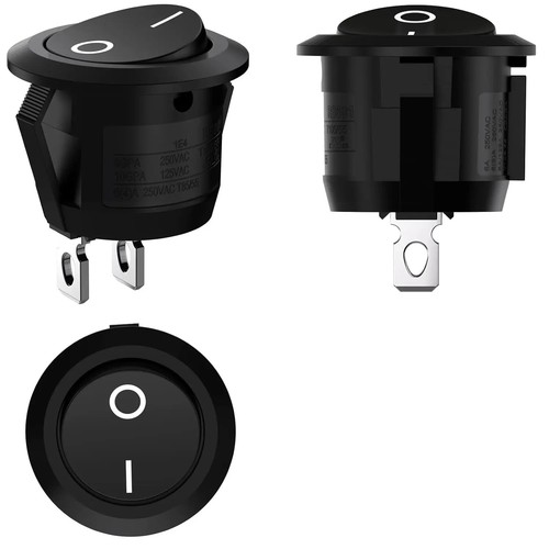 Rocker switch black off - switch,