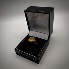 9ct Gold Face Coin Signet Ring
