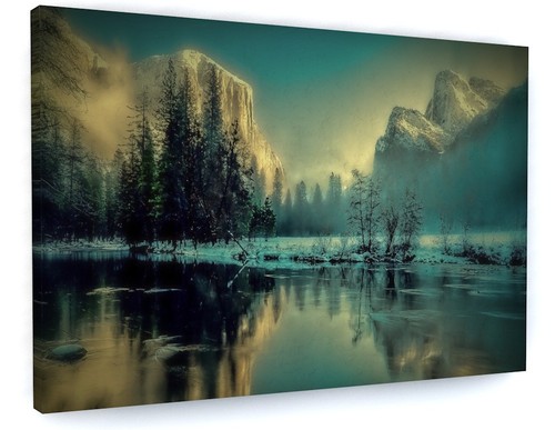 Abstract frozen lake - abstract,