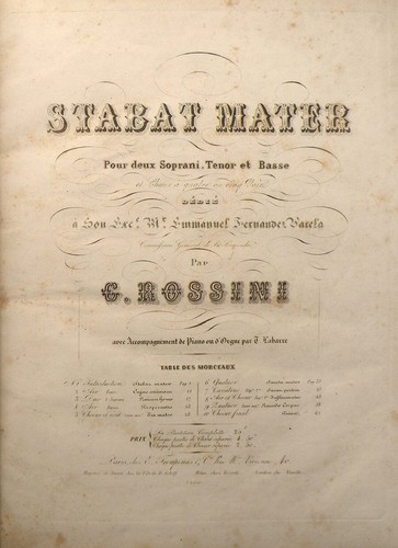 Gioachino rossini stabat - rossini, /