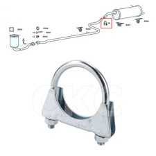 Citroen C2 & C3 Models 1.1 Rear Back Box Silencer Exhaust Clamp