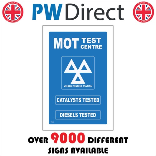 Sign mot test centre - sign,