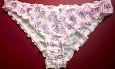 Sexy pink semi sheer - sheer, frilly