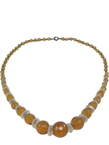 Vintage amber glass - vintage, bead