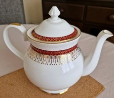 Damaged Royal Grafton Red Majestic Bone China Teapot - for ornamental use only