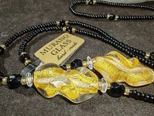 Murano vintage Lampwork Gold