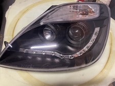 Ford Fiesta Mk6 2002-2008 ST150 Projector LED DRL R8 Devil Eye Headlight Black