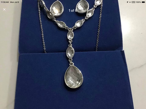 Mod faceted necklace and - necklace,