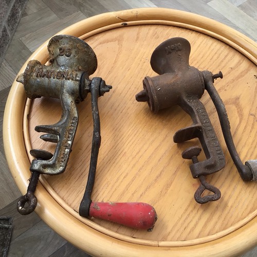 Two old table - old, mincing