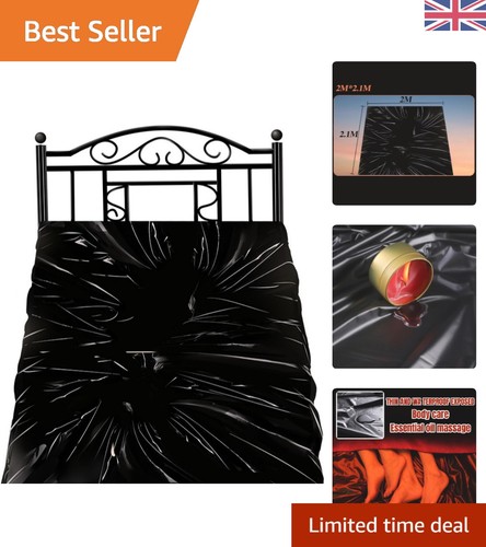 Black rubber bed sheet set - rubber,