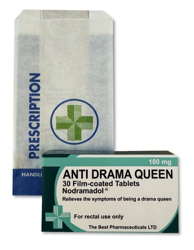 Anti drama queen novelty - novelty, joke