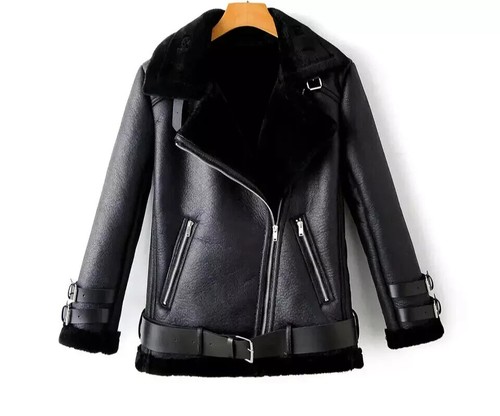 Women leather jacket raf b3 - women's,