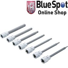BALL ENDED ALLEN KEY LONG REACH SOCKET BITS 7 PCE 3/8" DRIVE SET BLUE SPOT 01510