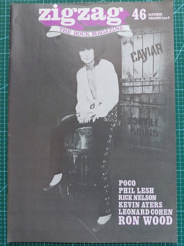 Zigzag magazine oct 74 ron - magazine,