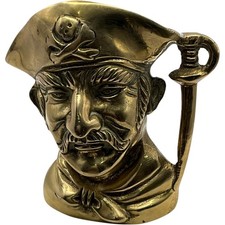 Vintage Solid Brass Pirate