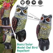 Basic/Solar Model Garden Owls Simulation Owl Bird Deterrent Scare Birds Away New
