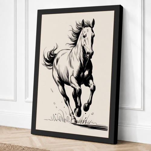 Horse motion japandi - horse,