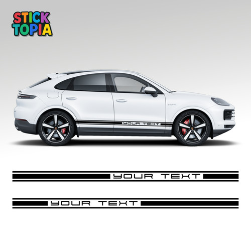 Porsche side stripe - side, decals