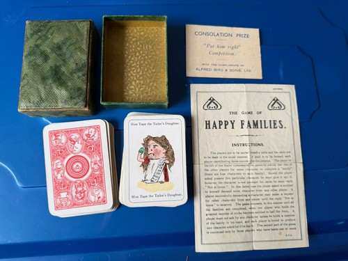Vintage happy families - vintage, card