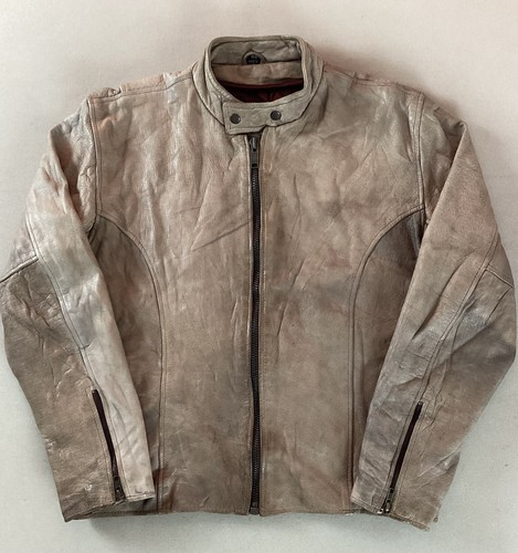 Vintage leather biker jacket - biker,