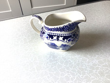 Myott Son & Co Blue and White  Old England Ironstone Detergent Proof Small Jug