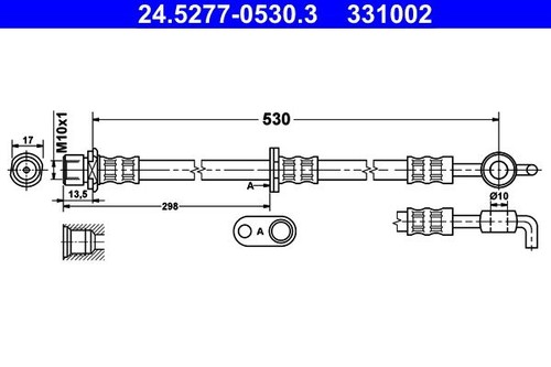 Brake hose for toyota - hose,