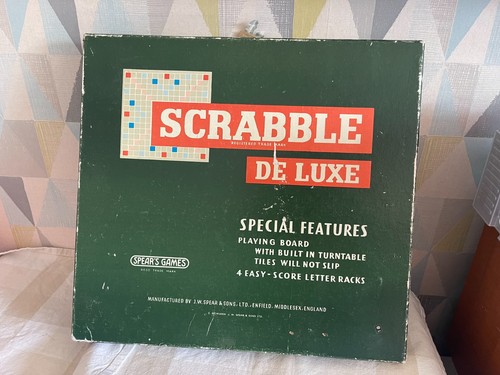 Vintage 1973 scrabble deluxe - vintage,
