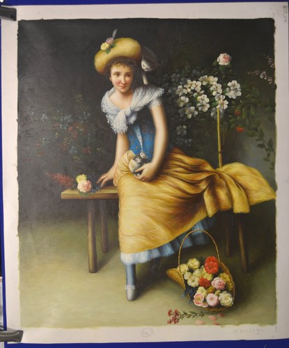 Hand painted oil - painted,