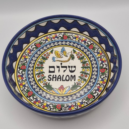 Hand painted shalom - shalom, ceramic