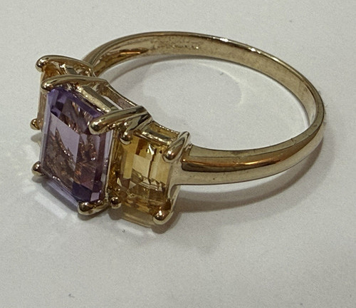 Vintage 9ct gold - vintage, amethyst