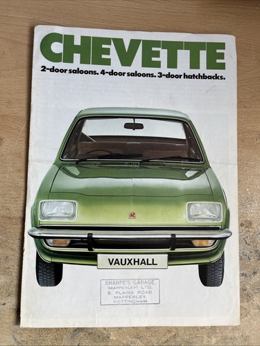 Vauxhall chevette brochure - vauxhall,