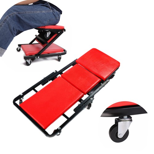 Shape under car creeper - z-shape, seat