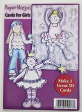 Papernation 3d Decoupage Card Making Kit for Girls - makes 3 cards