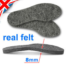🤠 8mm THICK 🤠 FELT INSOLES Inner for Boots, Shoes Men, Lady, Unisex, All Sizes