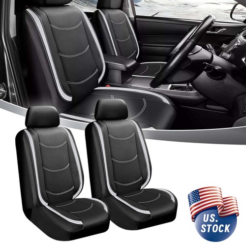 Black front seat covers - front,