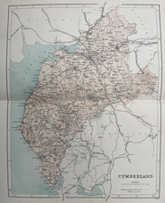 1868 Antique Map; Cumberland -