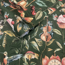 Emerald Green Floral Wallpaper