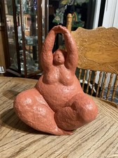 Fat Lady Woman Yoga Resin