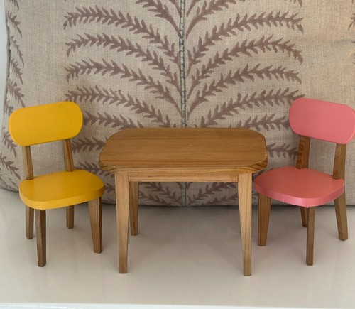 Maileg table chairs yellow - maileg,