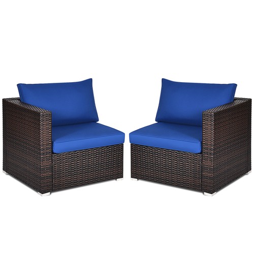 2pcs rattan corner - sofa, set