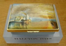 Ltd Ed Halcyon Days "The Fighting Temeraire" - JMW Turner Enamel Box - 3 1/4"