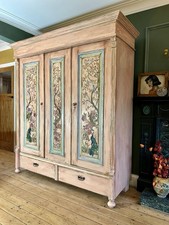 Vintage painted pine large - vintage,