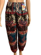 Boho Aztec Print Winter Harem