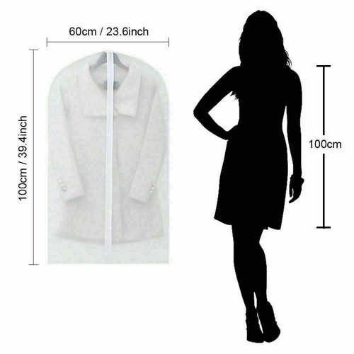 10pack polythene clear garment - clear,