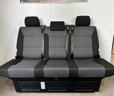 VW T6 T5 Transporter Caravelle Triple Rear Seat/Bed In Brick Trim