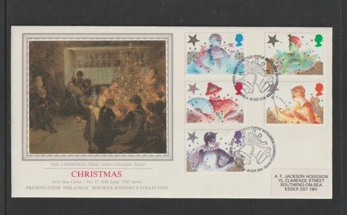 1985 sg1303 silk - sg1303-7, fdc