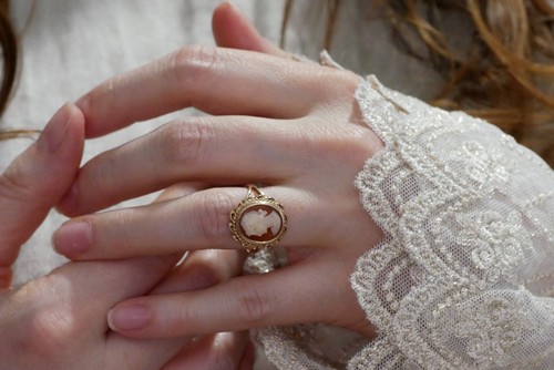 Carat vintage cameo gold - 9,