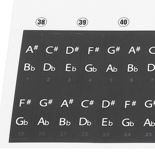 Piano key sticker - piano,