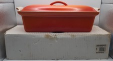 Le Creuset: 28 Pate Terrine Flame Orange - 28x11 CM Cast Iron Enamel, Vintage