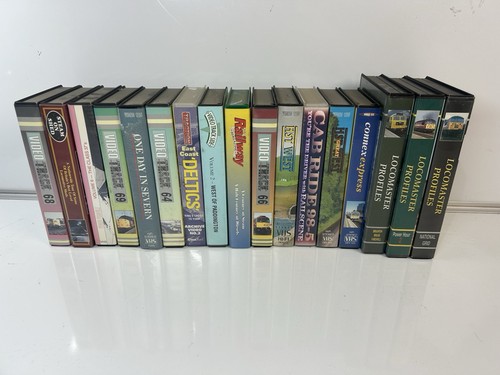 17x railway train vhs video - train,
